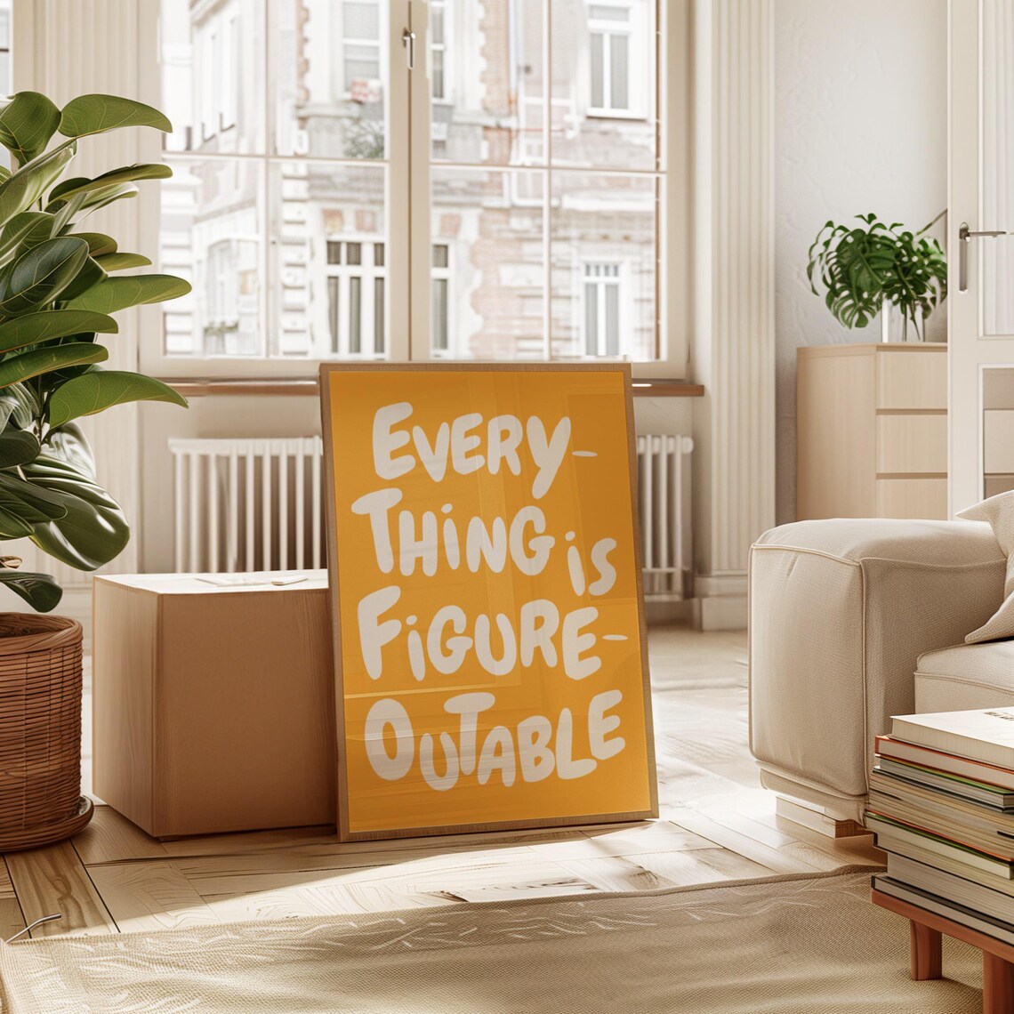 Everything Is Figureoutable Office Poster Print - Image 3