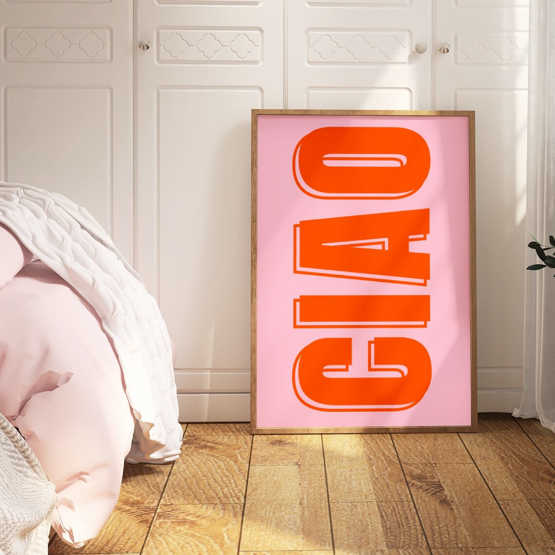 Ciao Typography Art Print, Bauhaus Italian Phrase - Image 2