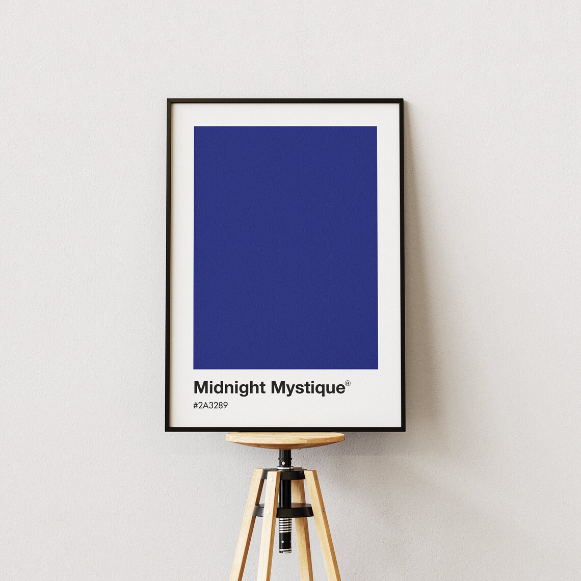 Midnight Blue Pantone Color Print, Trendy Wall Art - Image 2