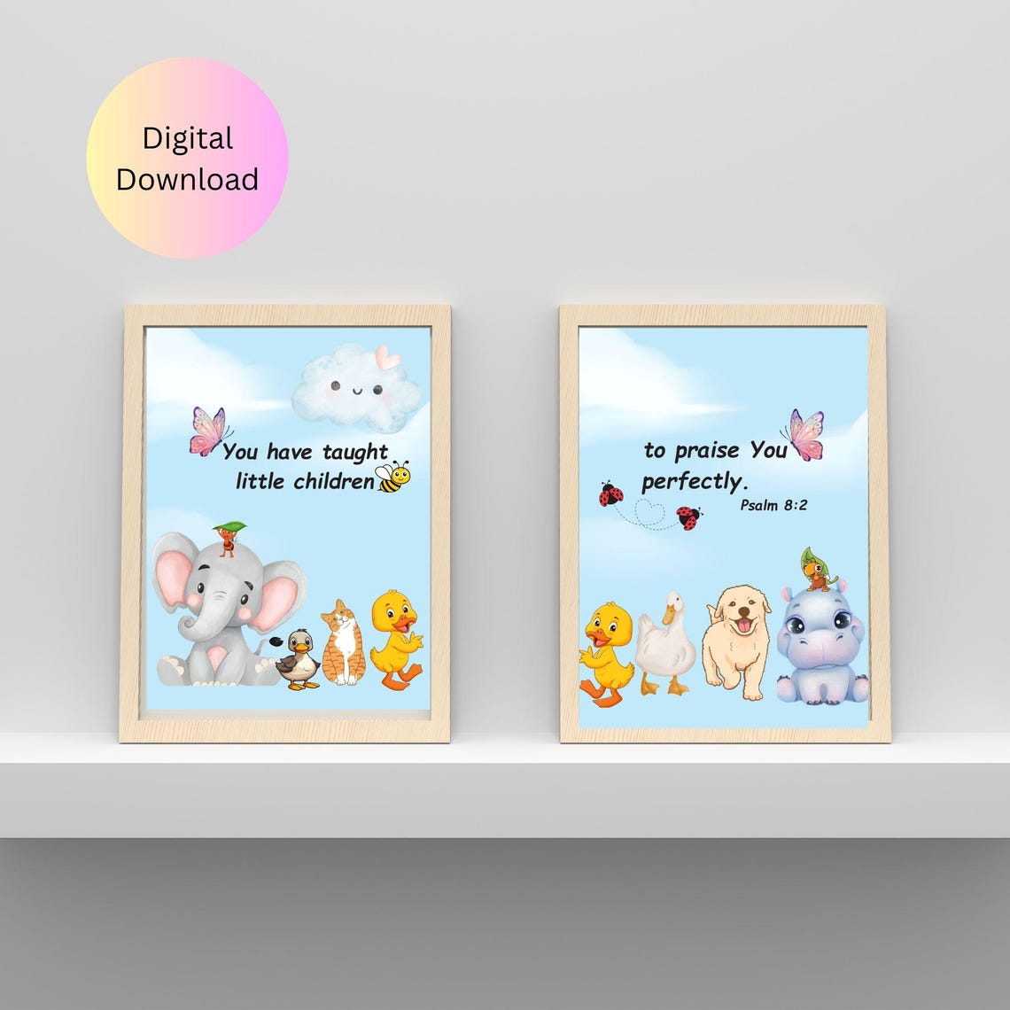 Christian Kids Room Wall Artdecor Psalm 8 - Image 5