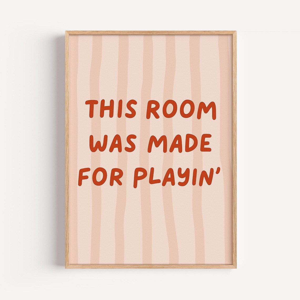 This Room Was Made For Playin Playful Kids Playroom Wall Art Rustic Decor