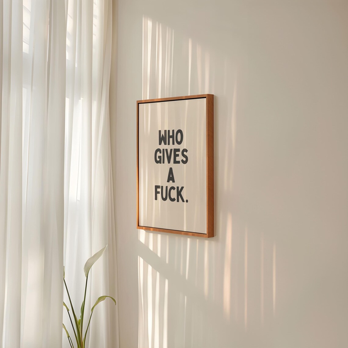 I'm Allergic To Idiots Funny Quote Art Print - Image 3