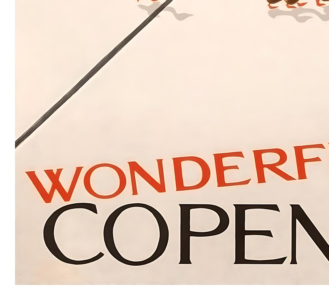 Copenhagen Denmark Retro Travel Poster Print - Image 2