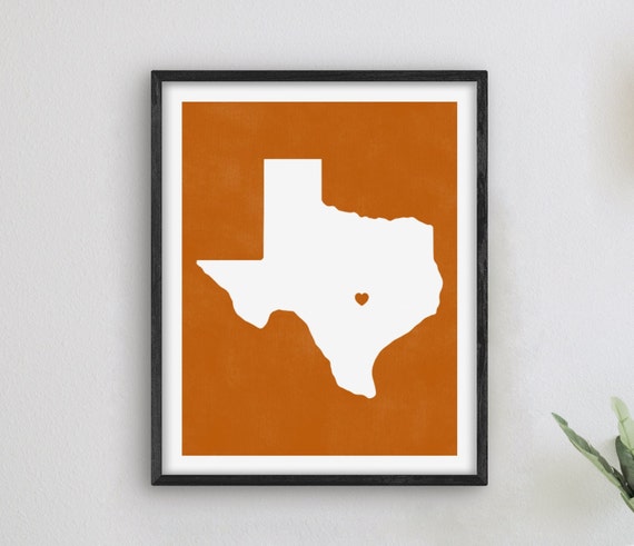 Austin Texas Art College Themed Decor Alumni Map