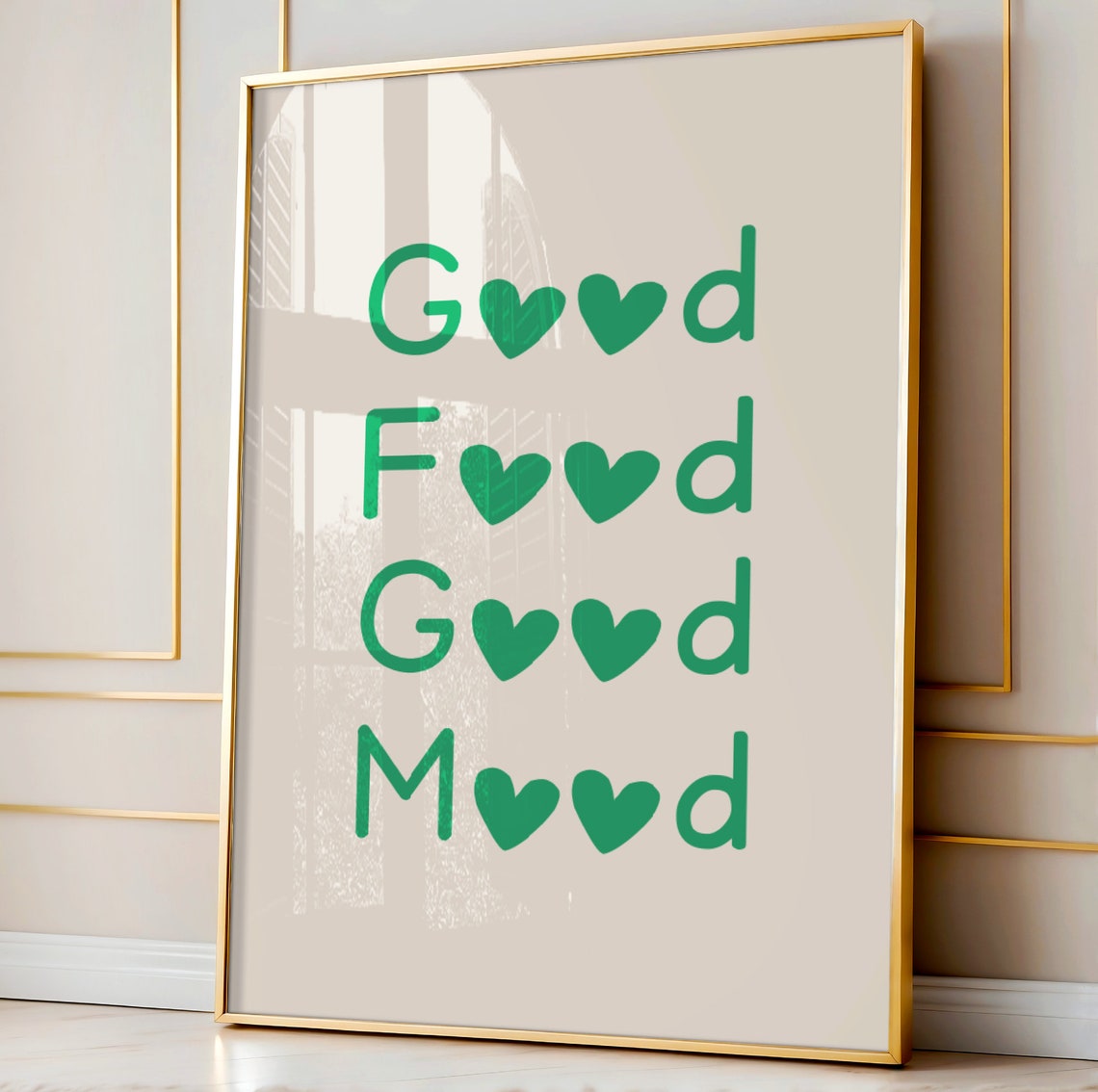 Kitchen Decor Gift Wall Art Print Minimalist Heart Chef Poster Foodie