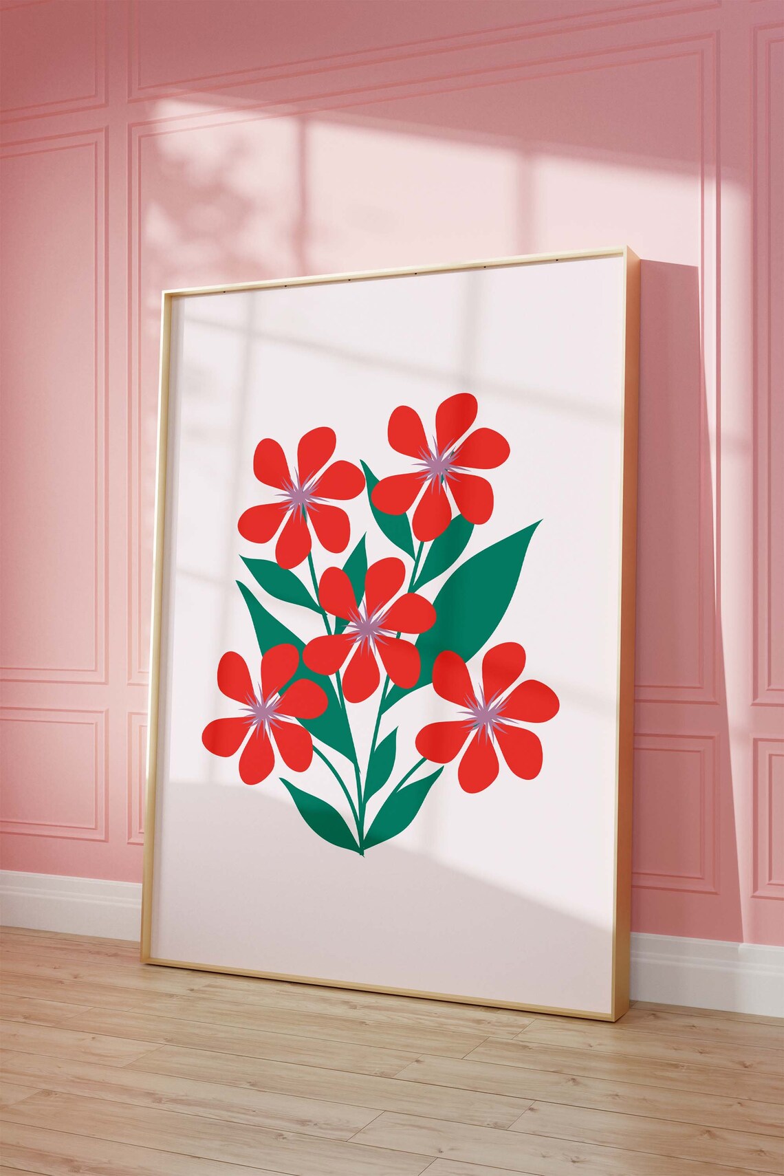 Boho Flower Art Bedroom Wall Decor Living Room Print Exhibition Posters Botanical Prints Floral Poster