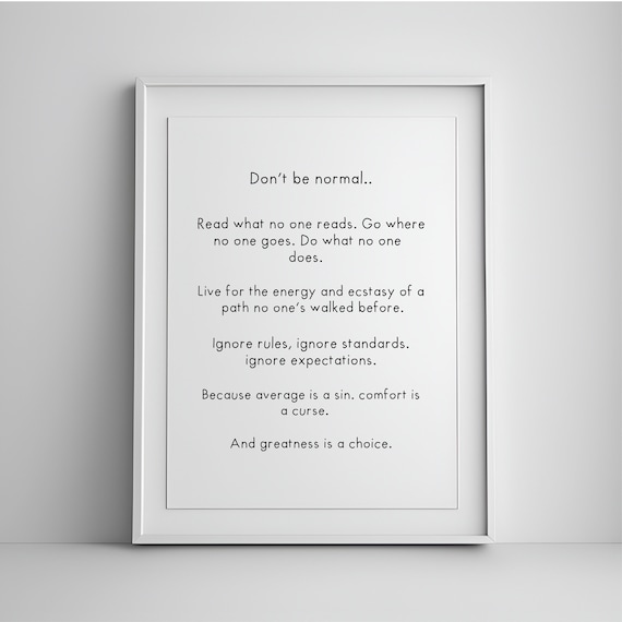 Motivational Quotes Art Office Decor Inspirational Dorm Wall Positive Quote Print