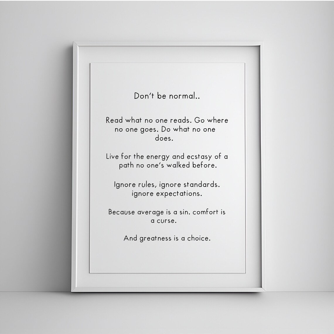 Motivational Quotes Art Office Decor Inspirational Dorm Wall Positive Quote Print