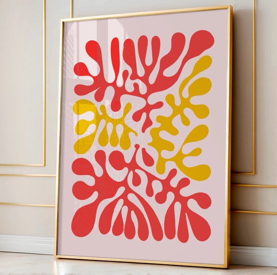 Floral Wall Art Vintage Print Boho Flower Market Poster Home Decor Abstract Flowers