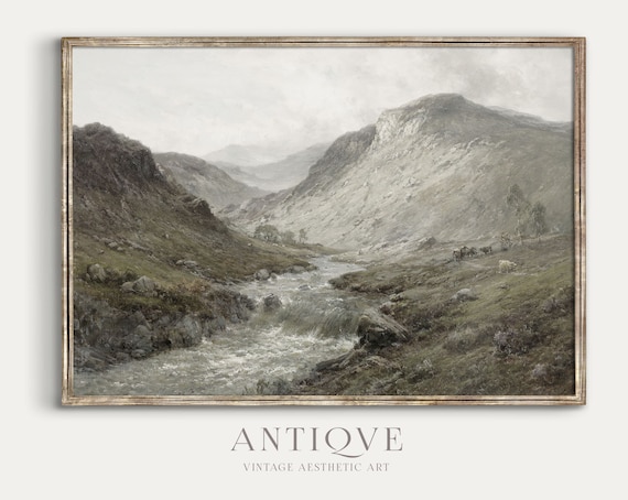Scottish Mountains Waterfall, Perthshire Landscape