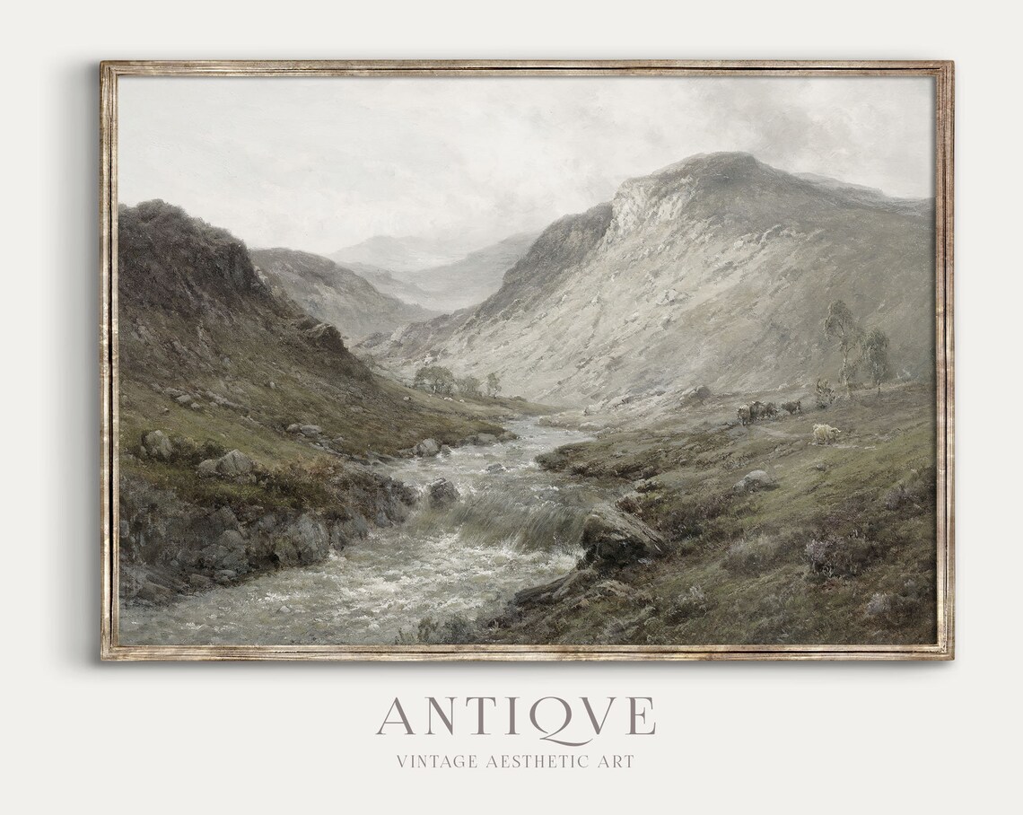 Scottish Mountains Waterfall, Perthshire Landscape