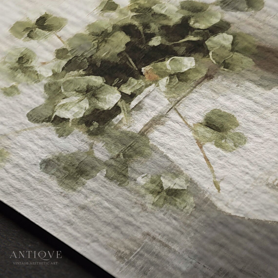 Rustic Clover Plant Neutral St. Patrick's Art Print - Image 3