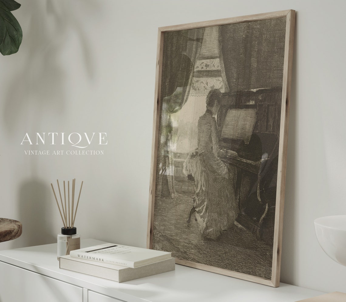 Piano Sketch Art Print, Pianist Decor - Image 4