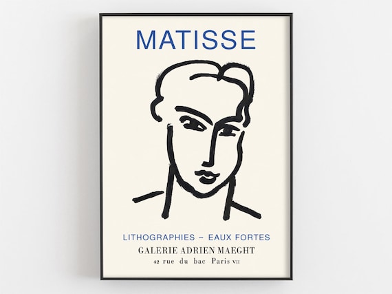 Henri Matisse Lithographs Galerie Adrien Maeght Paris Exhibition Poster