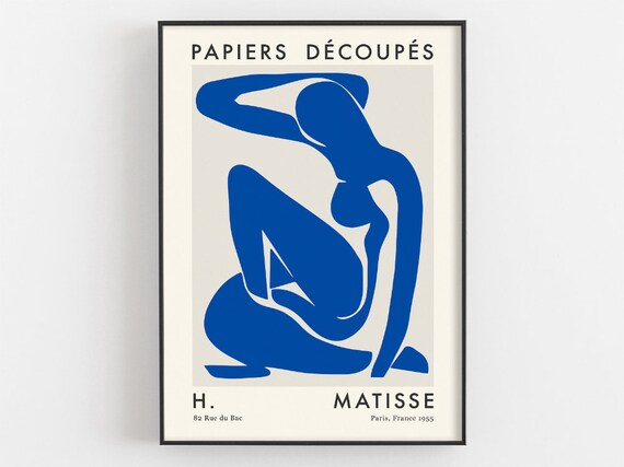 Henri Matisse Blue Nude Cutout Papiers Decoupes Paris 1955 Poster