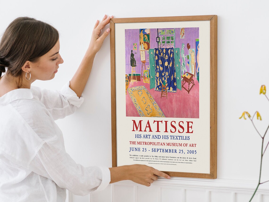 Henri Matisse Pink Studio Artist Textiles 2005 Metropolitan Museum Poster - Image 4