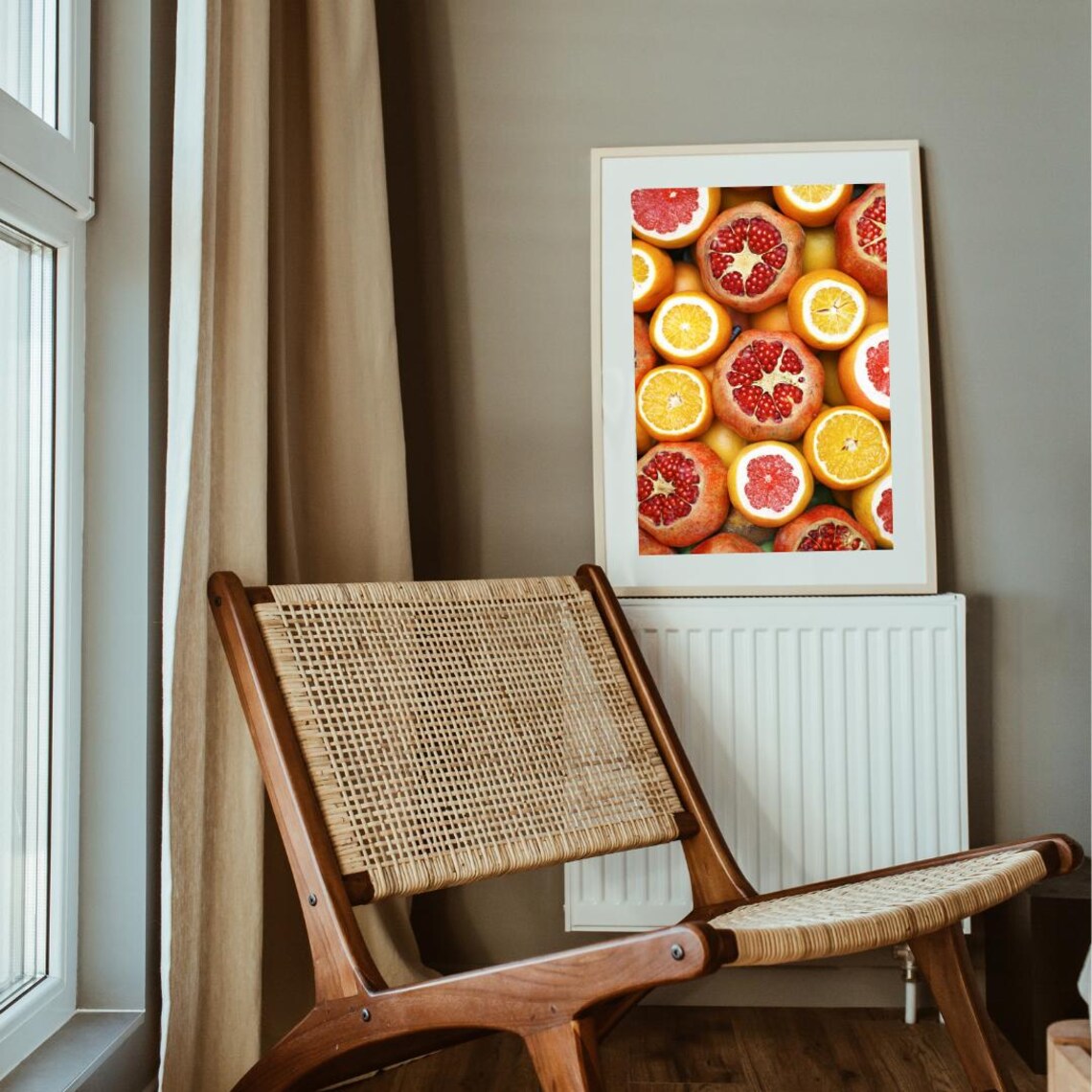 Citrus Pomegranate Art Print, Kitchen Dining Room - Image 3