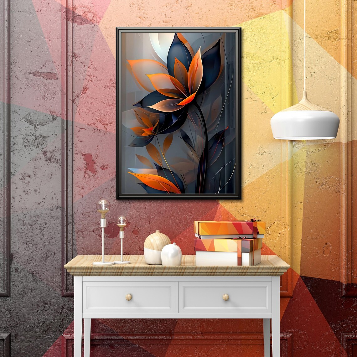 Ethereal Bloom Abstract Flower Art Print - Image 6