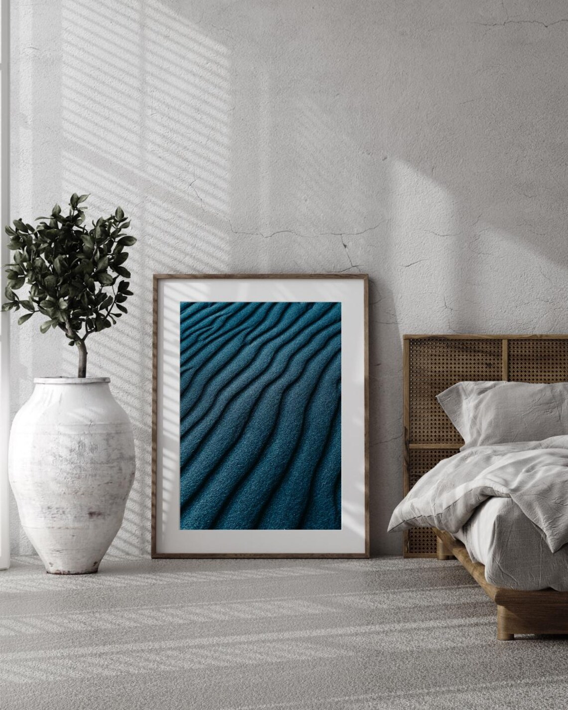 Abstract Waves Of Sand, Minimalist Ocean Inspired Art - Image 2