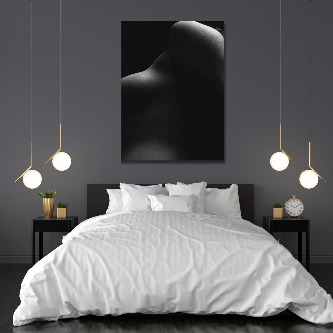 Abstract Nude, Minimalist Female Silhouette Art Print - Image 2
