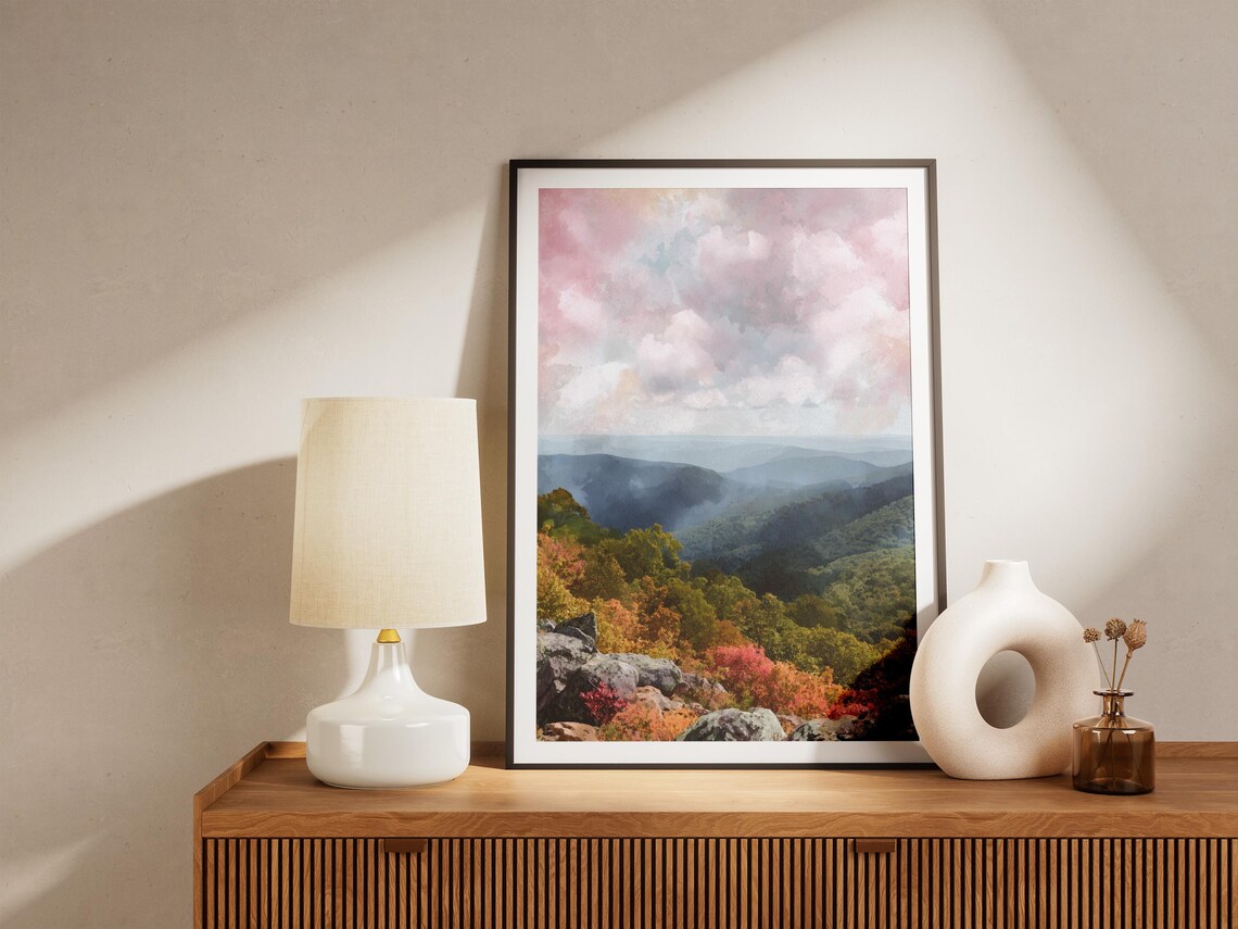 Shenandoah National Park Blue Ridge Autumn Valley Scenic Poster - Image 4