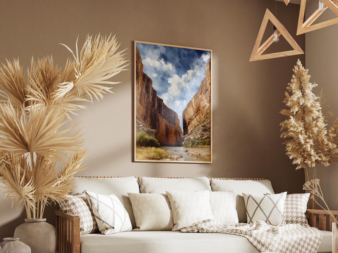 Big Bend Texas Desert Canyon River Scenic National Park Poster - Image 3