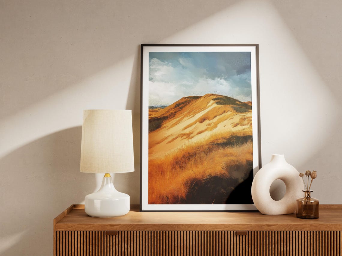 Nebraska Sandhills Golden Dune Grass Rolling Hills Travel Poster - Image 4