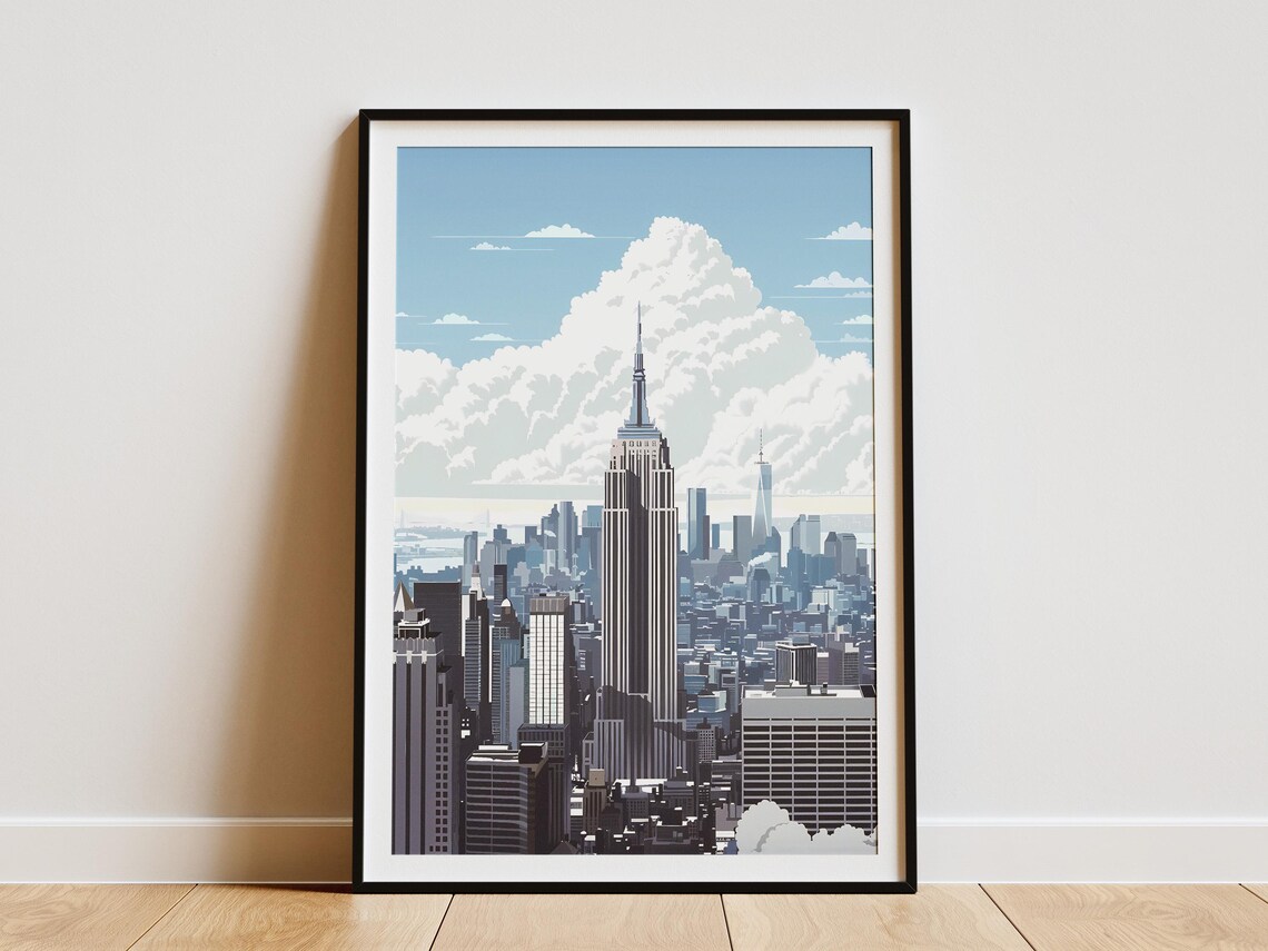 New York City Skyline with the Empire State Building at Day Poster