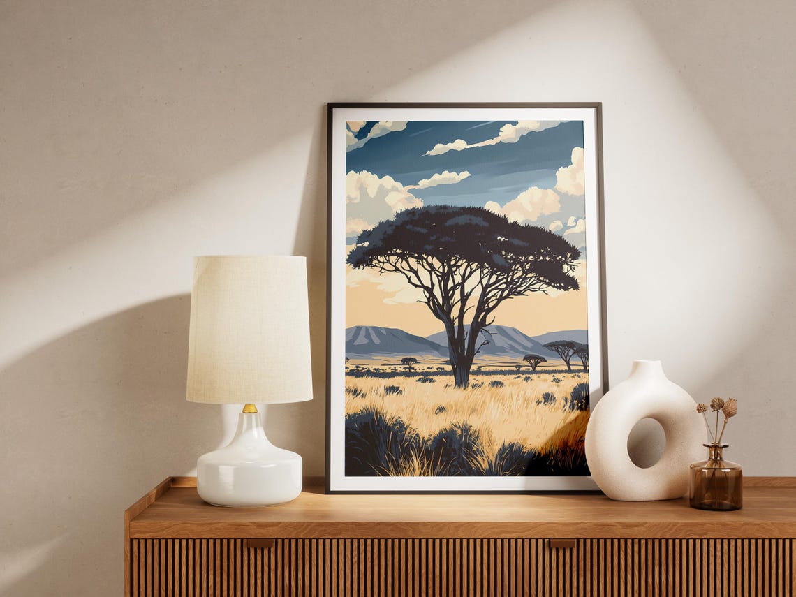 Etosha National Park Namibia Poster African Savanna Daytime Landscape - Image 4