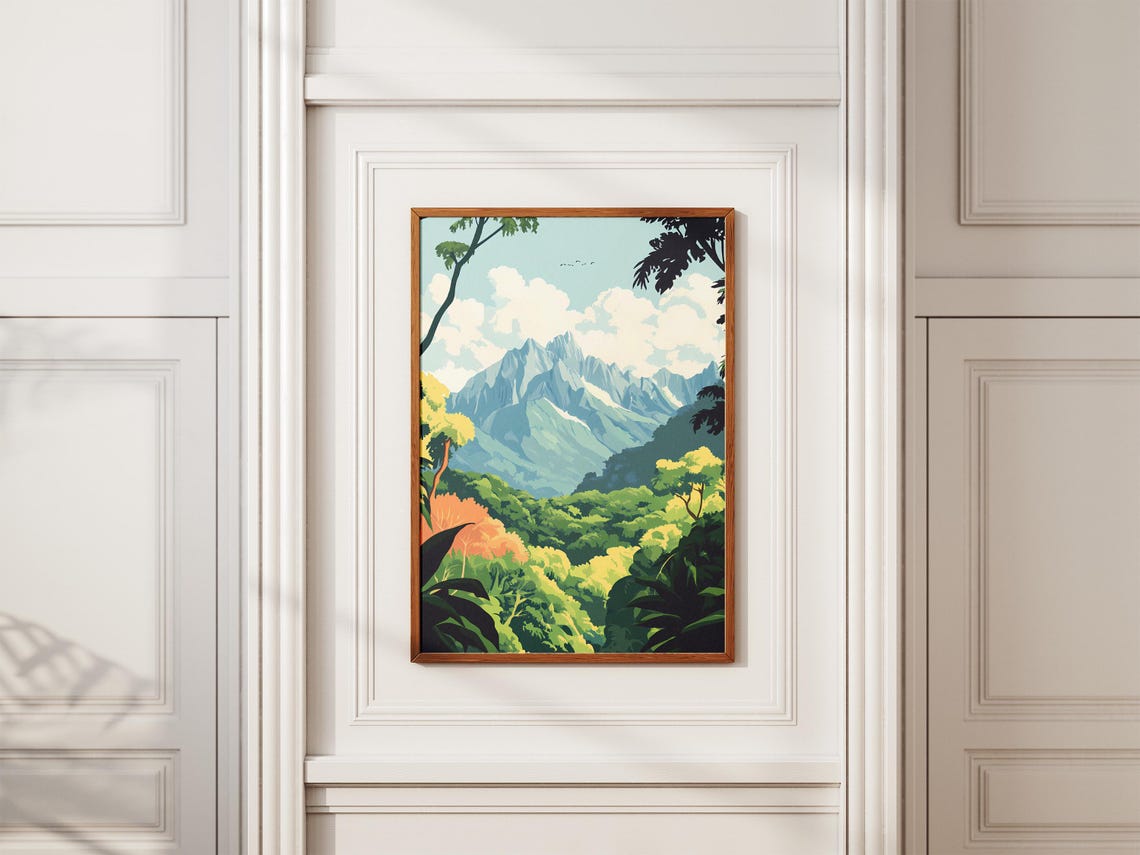 Kinabalu Park Malaysia Granite Peaks Rainforest Canopy Poster - Image 2
