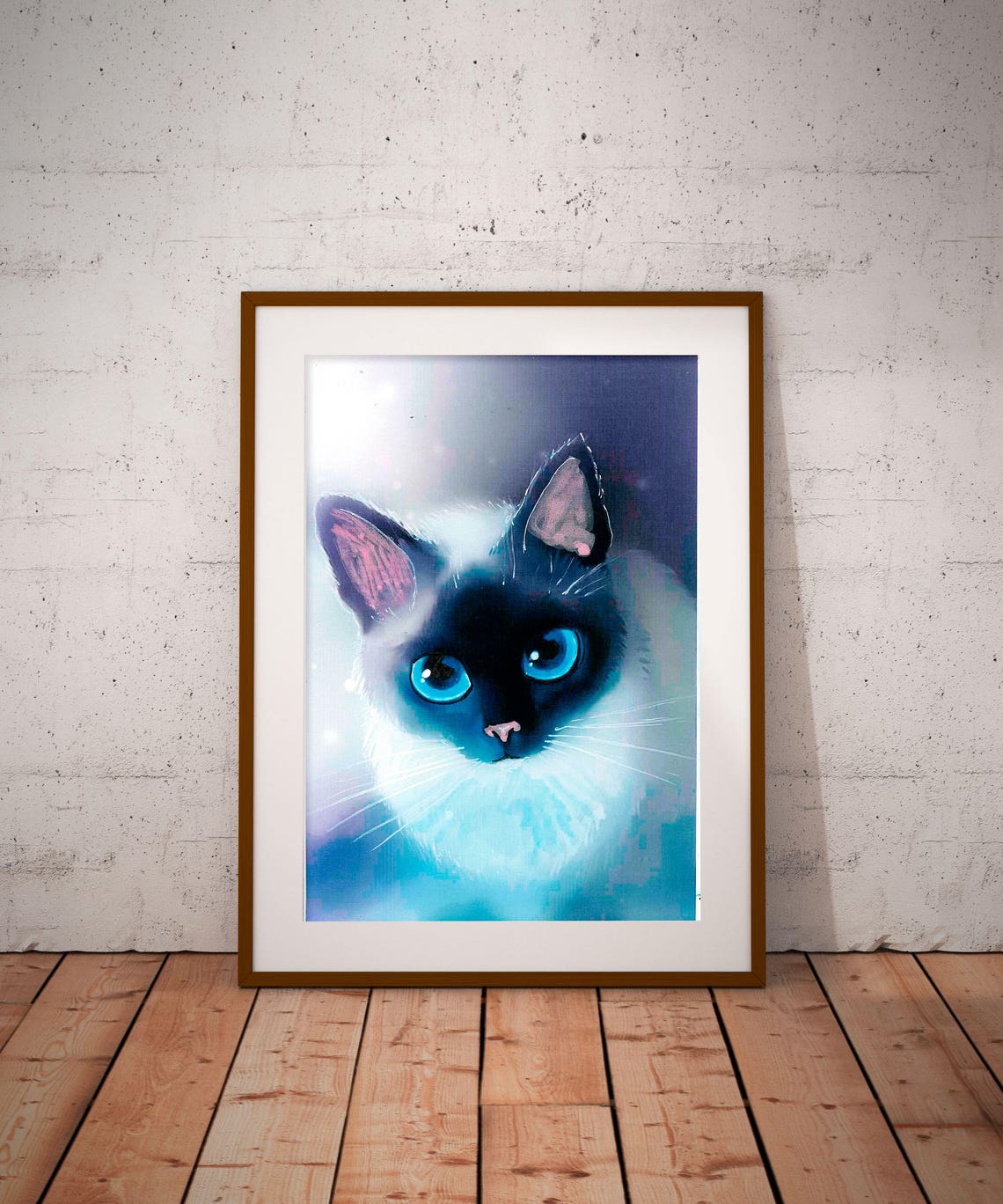 Cat Print Cat Poster Nursery Print Art Print Happy Cat Watercolor Poster Kids Room Girl Boy Playroom Decor Baby Room Animal Print Art