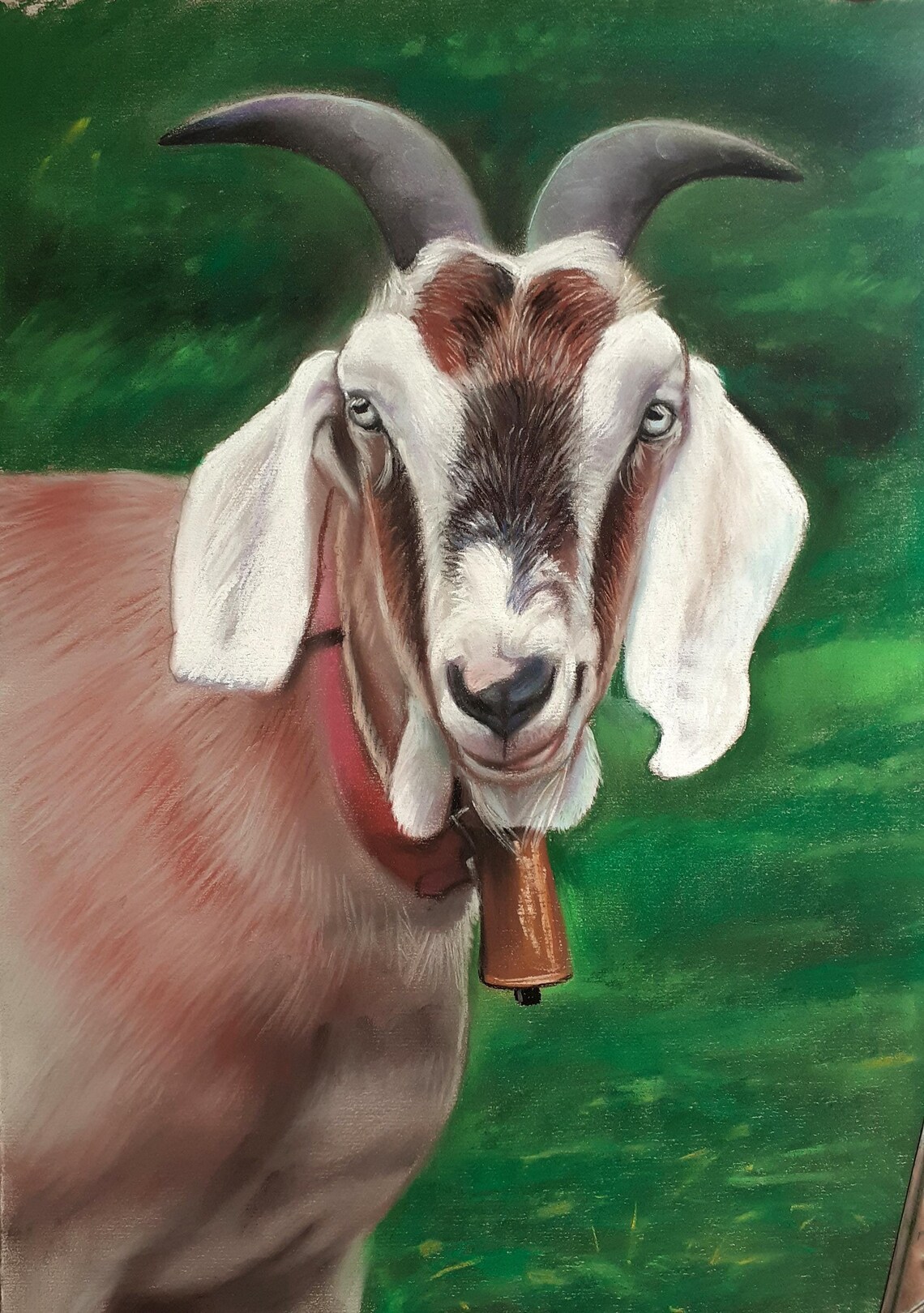 Goat Watercolor Poster, Nursery and Playroom Decor