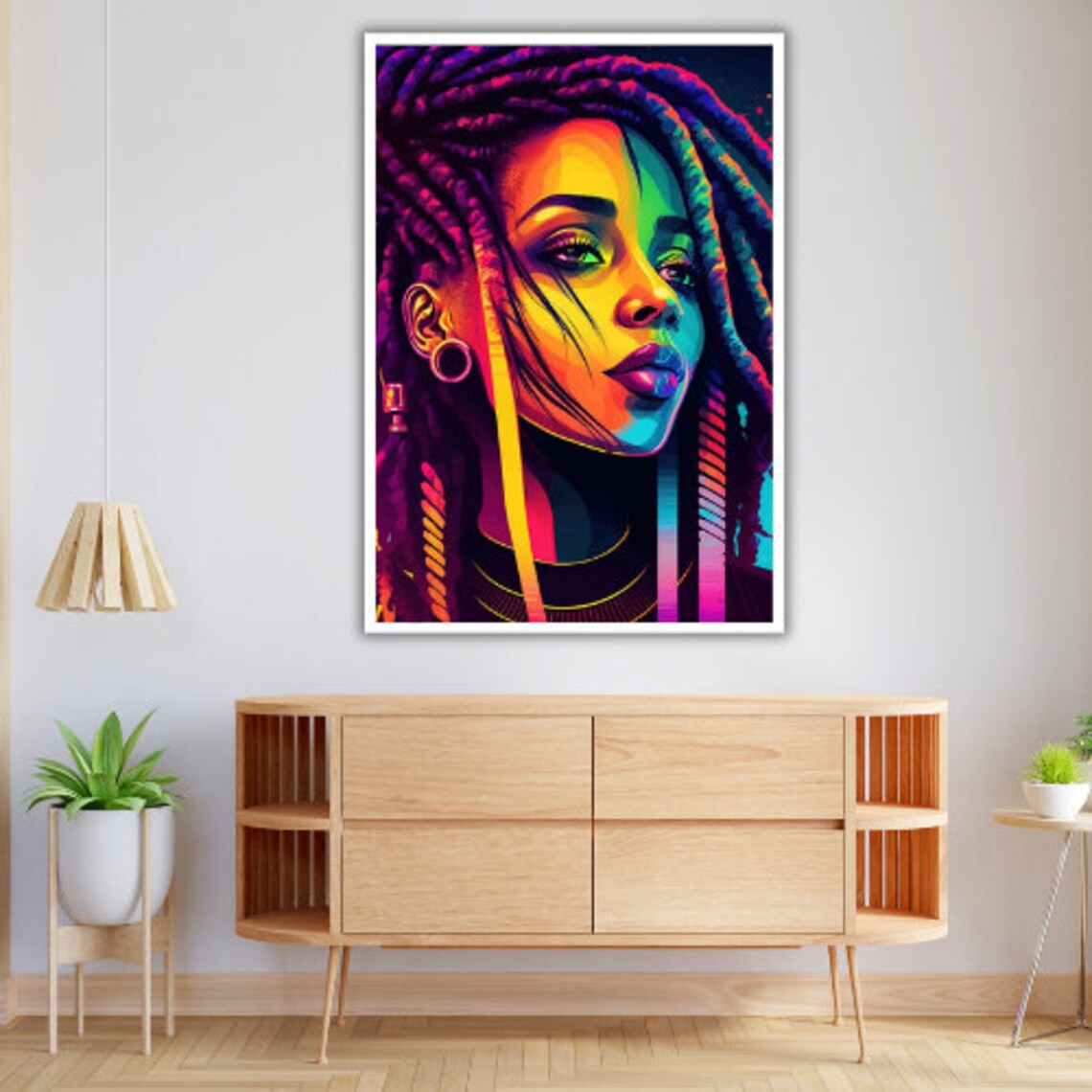 African Beauty Wall Art Ready To Hang African Decor Wall Hanging Nature Art Wall Decor - Image 4