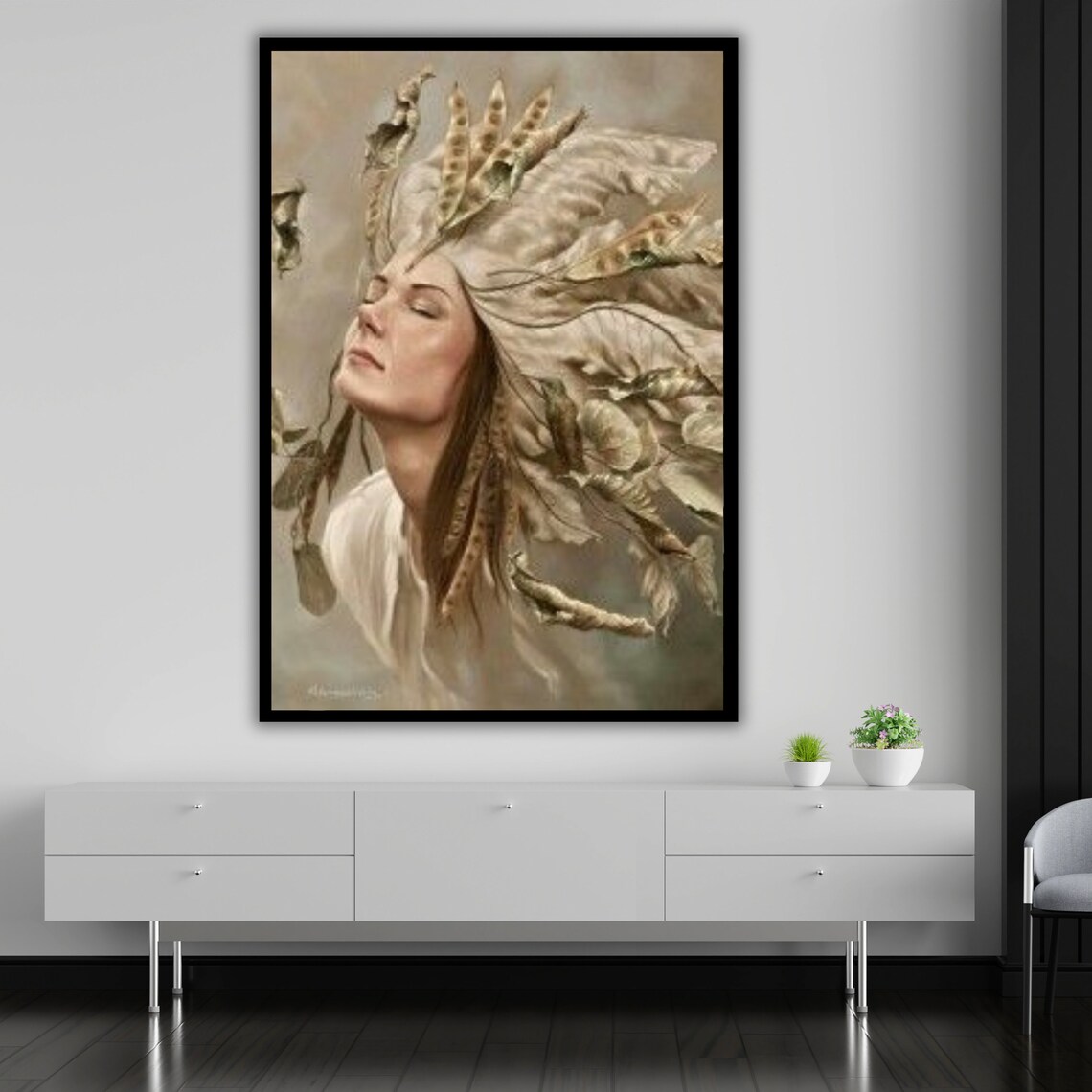 Surreal Wall Art Ready To Hang Abstract Art Decor Home Wall Decor Unique Gift - Image 2