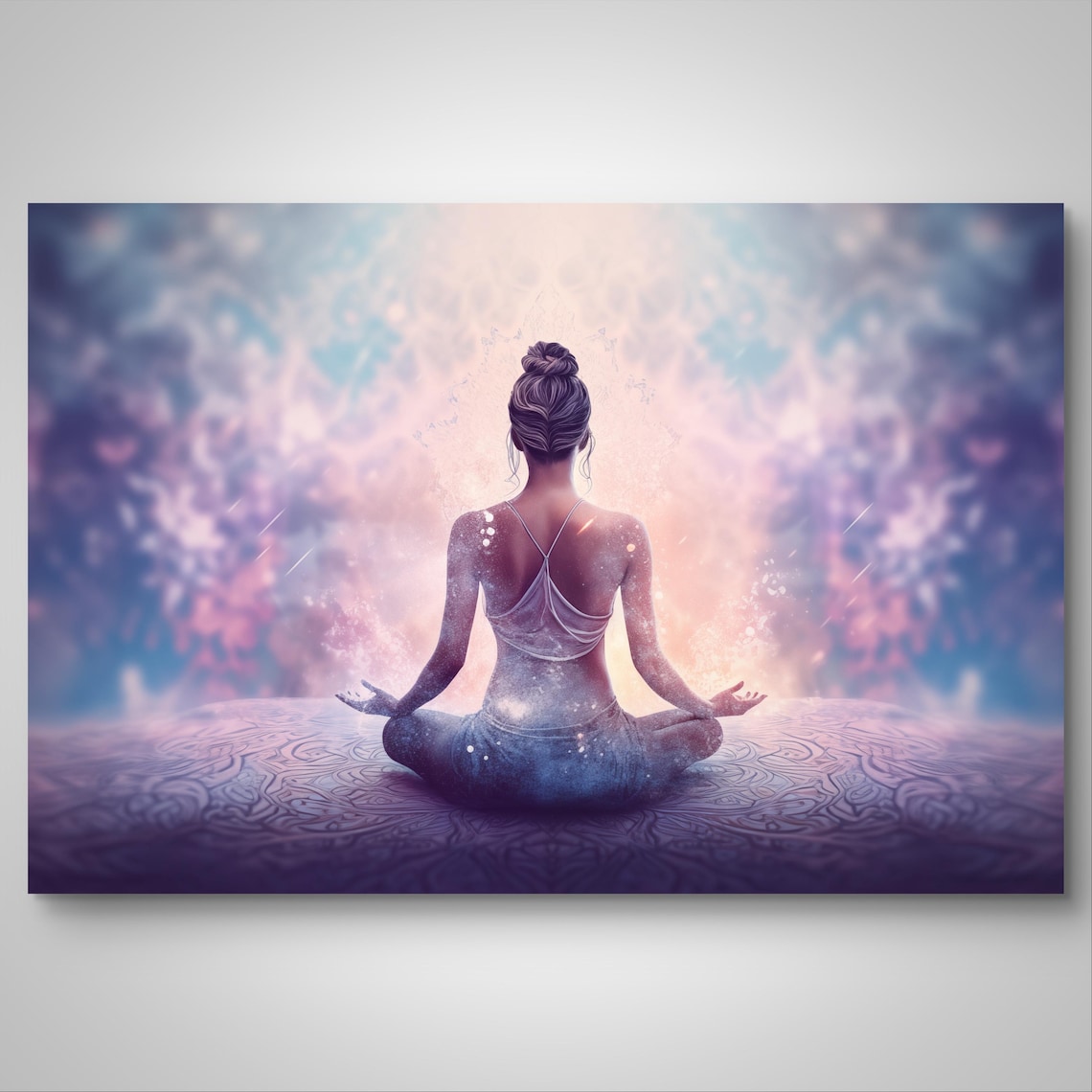 Meditation Art Print, Spiritual Yoga Wall Decor