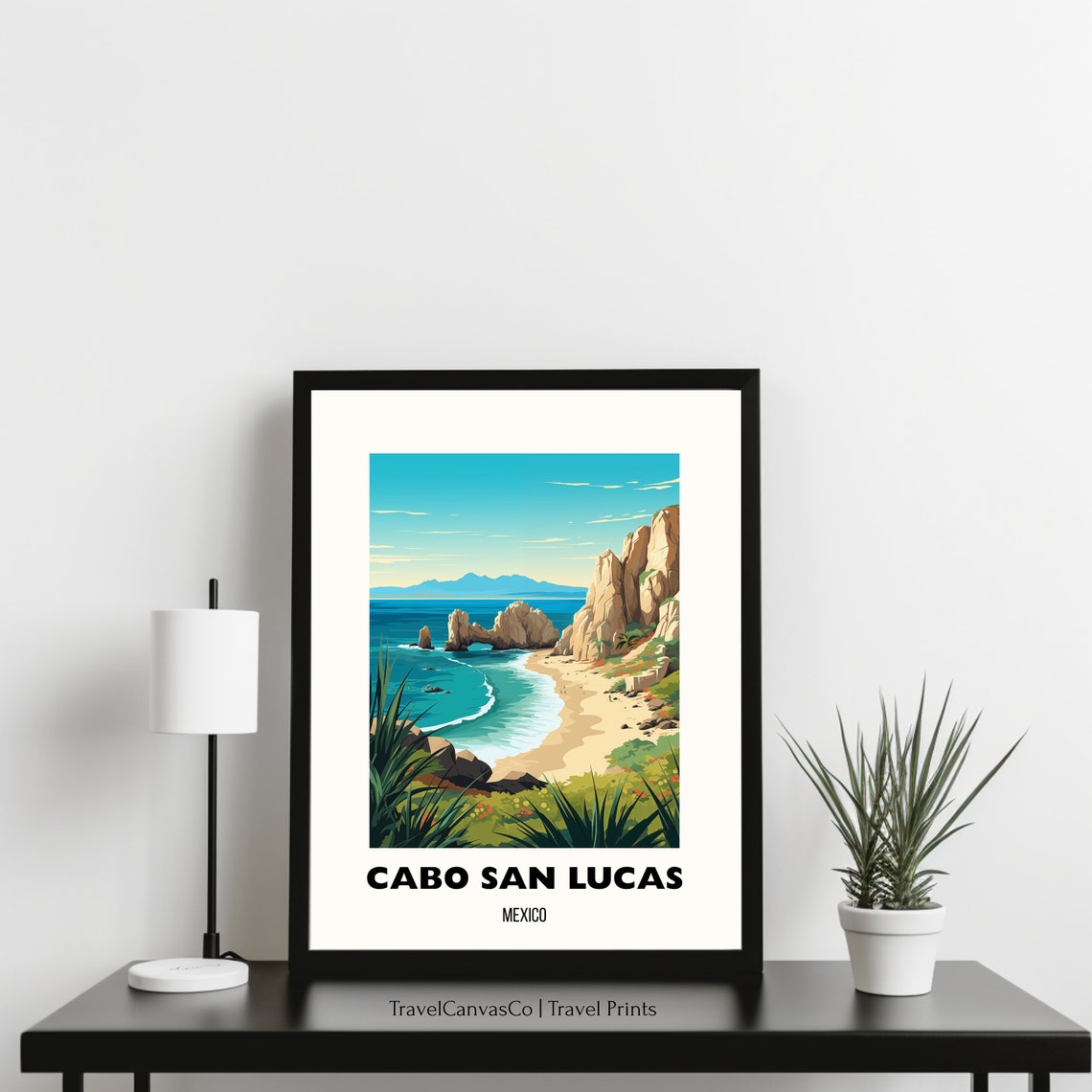 Cabo San Lucas Mexico El Arco Rocky Beach Coast Travel Poster - Image 3