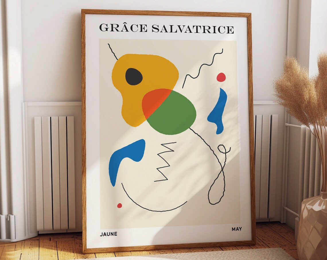 Grace Salvatrice Symphony Miro Art Print