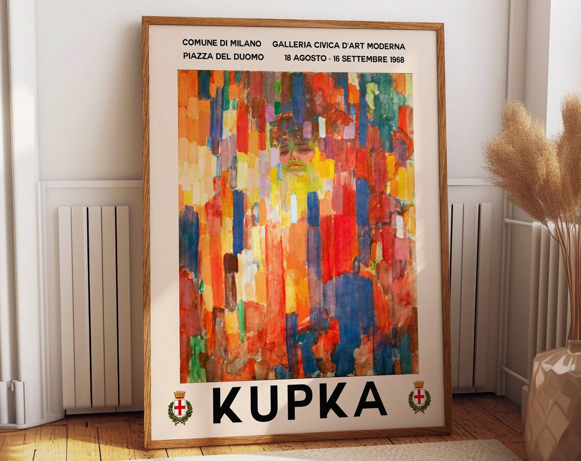 Frank Kupka Exhibition Poster, Abstract Art Print