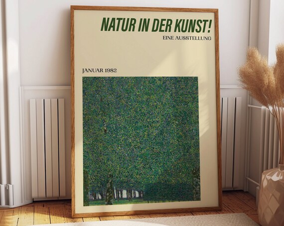 Serene Nature Retro Vibe Exhibition Poster