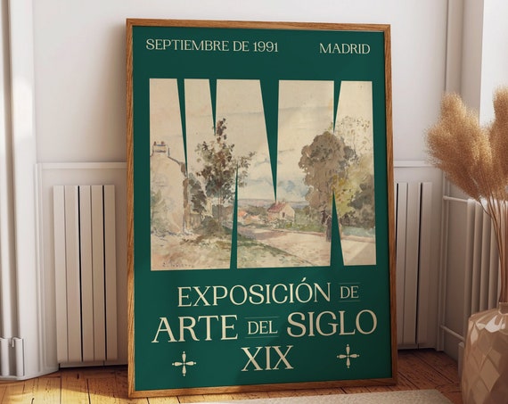 Classic Green Themed Wall Decor For A Timeless Room Ambiance Elegance Revived 19th Century Art Exhibition Poster Reproduction Wall Poster