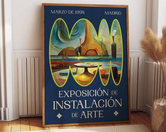 Modernism Exhibition Poster 1998 Iconic Art Installation Highlights Elevate Your Space With Office And Home Gallery Wall Decor Ideas