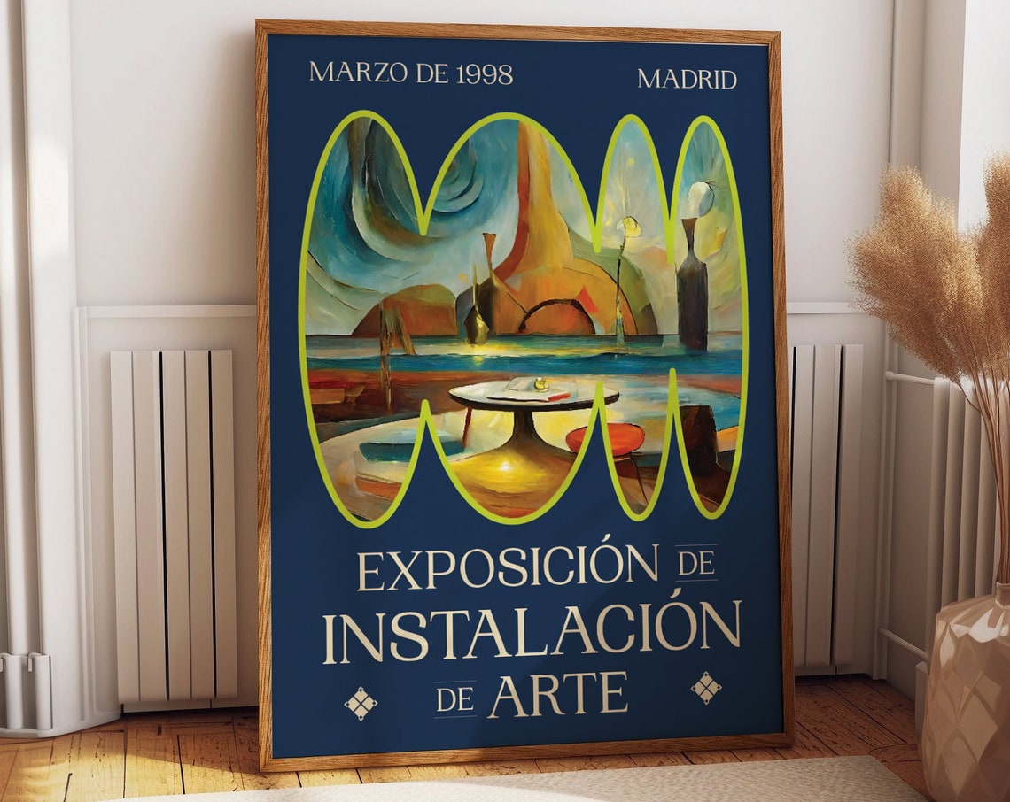 Modernism Exhibition Poster 1998 Iconic Art Installation Highlights Elevate Your Space With Office And Home Gallery Wall Decor Ideas