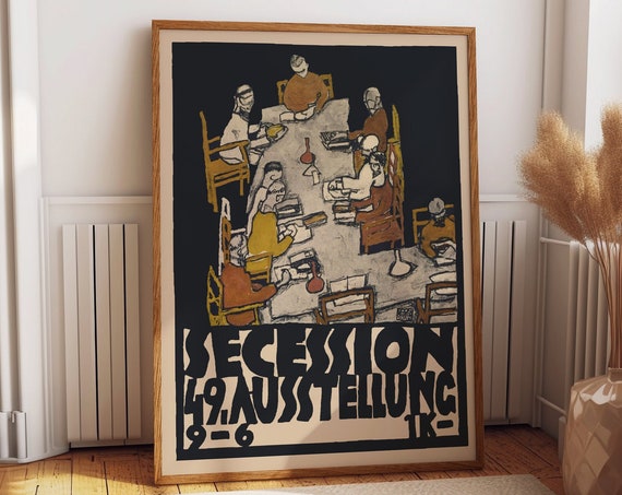 Vienna Secession by Egon Schiele, Art Nouveau Print
