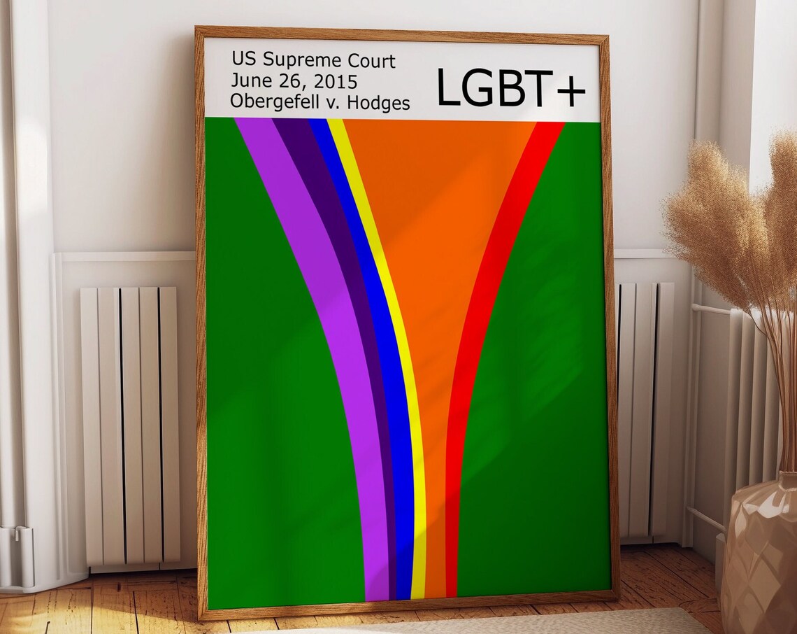 Pride Marriage Equality Poster, Gay Pride Art Print