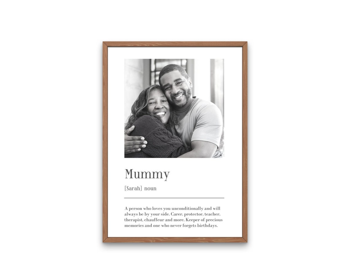 Mummy Definition Sarah Personalised Photo Mother's Day Gift Print - Image 4