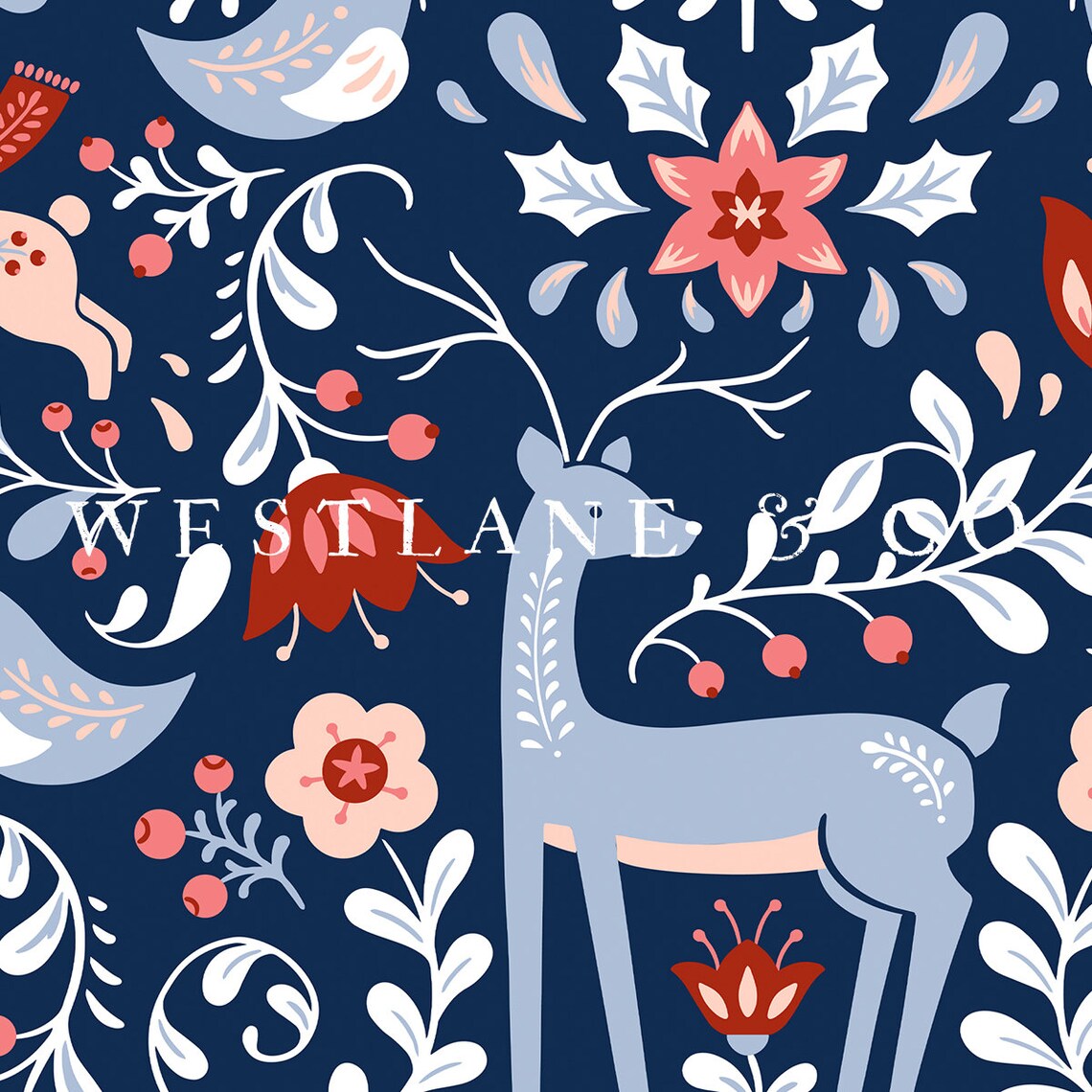 Scandinavian TV Pattern, Modern Christmas Festive - Image 2