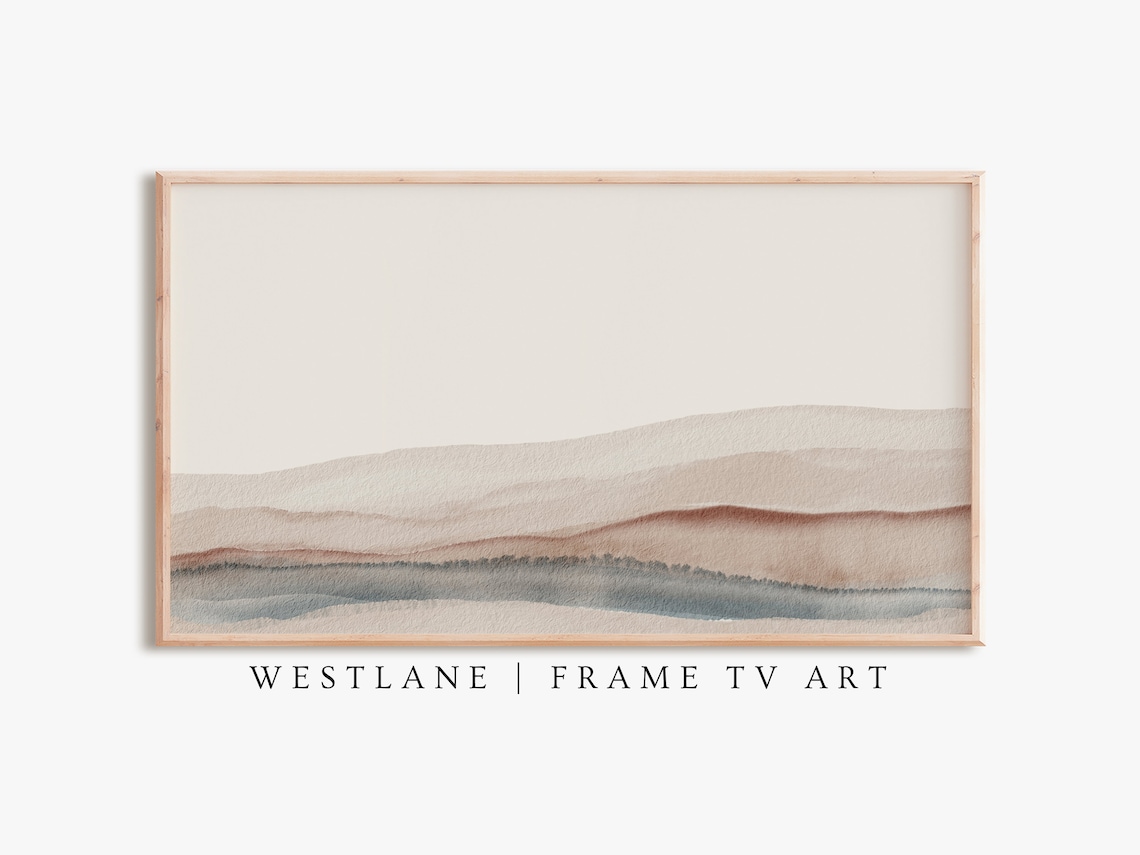 Abstract Coastal Pastel Landscape Art Print