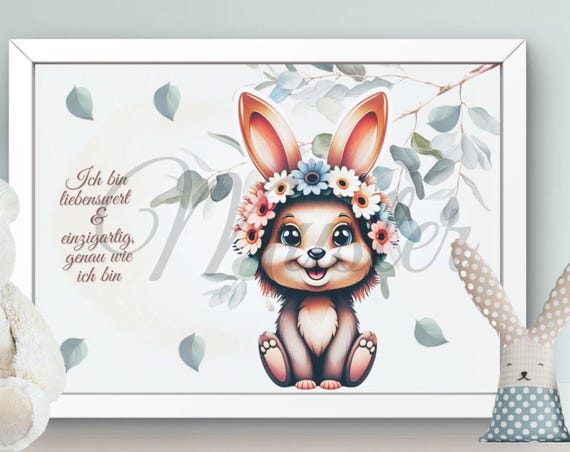 Animal Poster, Nursery Decor Wall Art