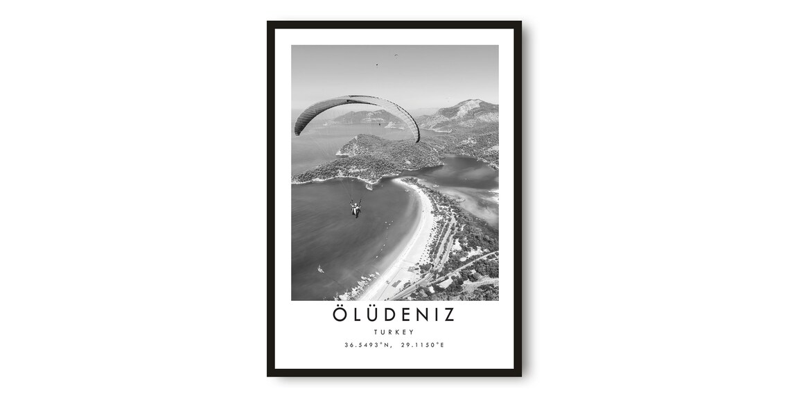 Oludeniz Turkey Minimalist Travel Poster Art Print