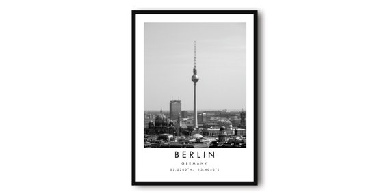 Berlin Photography Print, Minimalist Travel Poster
